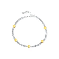 Stříbrný náramek JVD SVLB0580XH2BK18