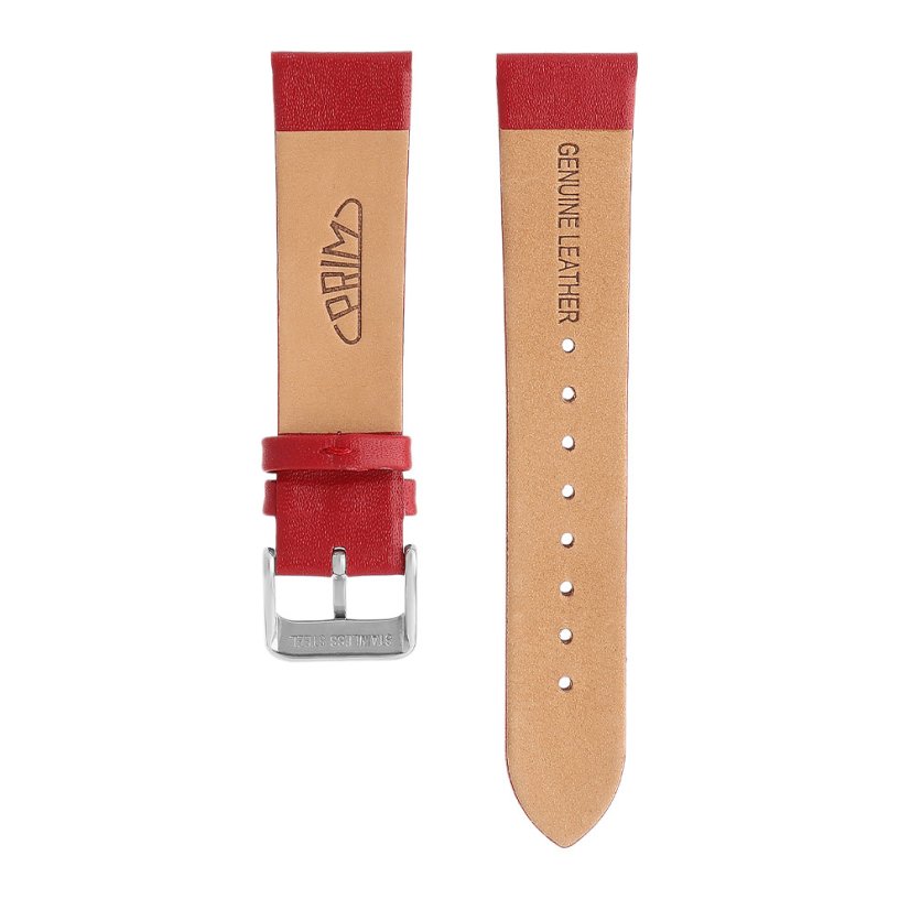 Kožený remienok na hodinky PRIM RB.13109 (20 mm) - červený - RB.13109.2018.2020.L1