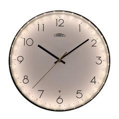 Nástěnné svítící hodiny s tichým chodem PRIM Sense - E01.4296.90