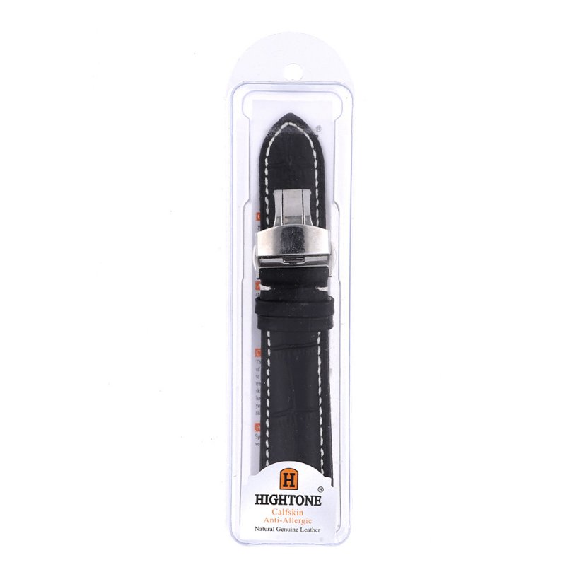 Kožený řemínek na hodinky PRIM RB.HT-407 (22 mm) - černý - RB.HT-407.2220.90.L