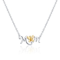 Pozlacený stříbrný náhrdelník JVD SVLN0405X61BK45