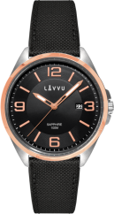 LAVVU Pánske hodinky so zafírovým sklom HERNING Rose Gold