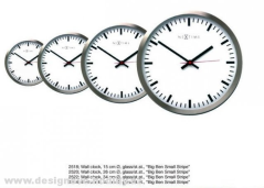 Dizajnové nástenné hodiny 2520 Nextime Stripe white 26cm