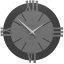 Dizajnové hodiny 10-006 CalleaDesign 32cm (viac farieb) Farba broskyňová svetlá-22