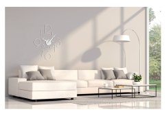 Dizajnové nástenné nalepovacie hodiny I211BN white IncantesimoDesign 85cm