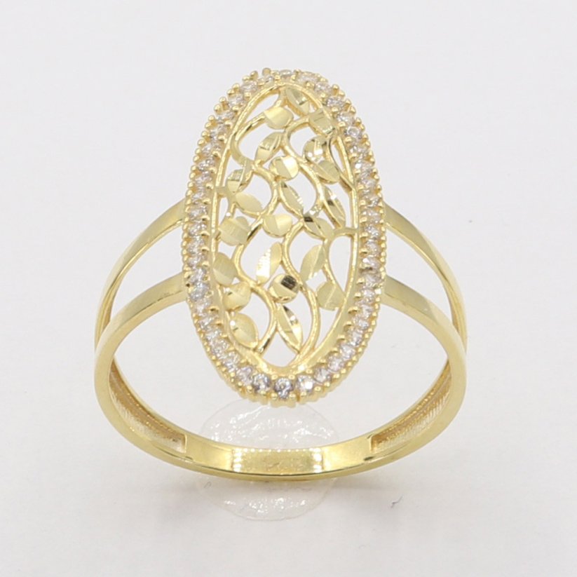 Zlatý prsten AZ3378, vel. 61, 2.35 g