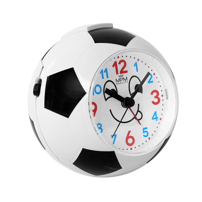 Dětský melodický budík s tichým chodem MPM Kickoff Timekeeper - C01.4371.B