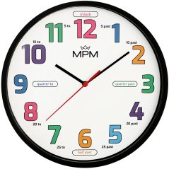 Detské nástenné hodiny s tichým chodom MPM Areti - E01M.4271.90