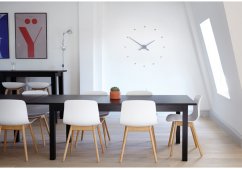 Designové nástěnné hodiny NOMON OJ ocelově modré 50cm