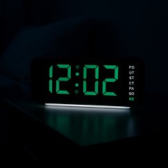 Digitální svítící budík do sítě s češtinou JVD SB8033.1
