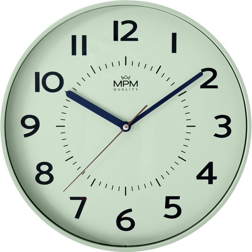 Nástenné hodiny s tichým chodom MPM Heikki - D - E01.4429.40