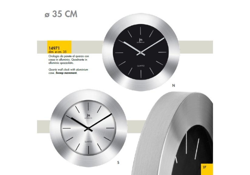 Dizajnové nástenné hodiny 14971S Lowell 35cm