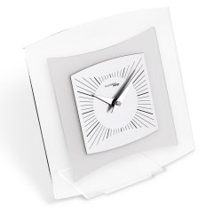 Designové stolní hodiny I805M chrome IncantesimoDesign 20cm