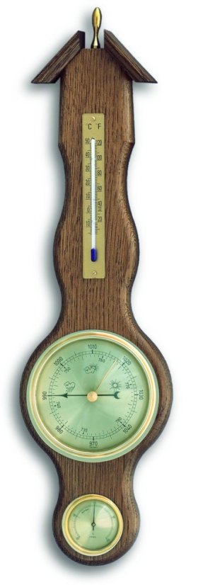 TFA 20.1037.01 - Meteostanica analógová na drevenej podložke - dub sheraton