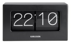 Dizajnové stolné preklápacie hodiny 5620BK Karlsson 21cm