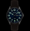 LAVVU Ocelové pánské hodinky BERGEN Blue / Top Grain Leather se svítícími čísly