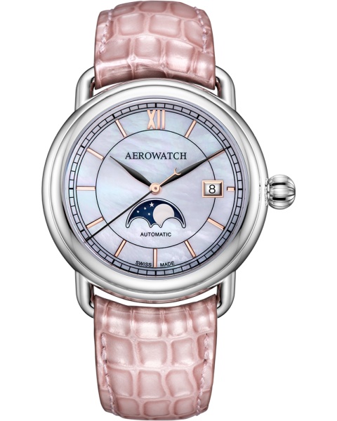 Aerowatch 1942 Moon Phase Automatic A 77983 AA02 BR RO Aerowatch 1942 Moon Phase Automatic A 77983 AA02 BR RO