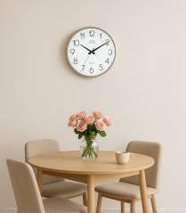 Nástěnné kovové hodiny s tichým chodem JVD HK4129.1