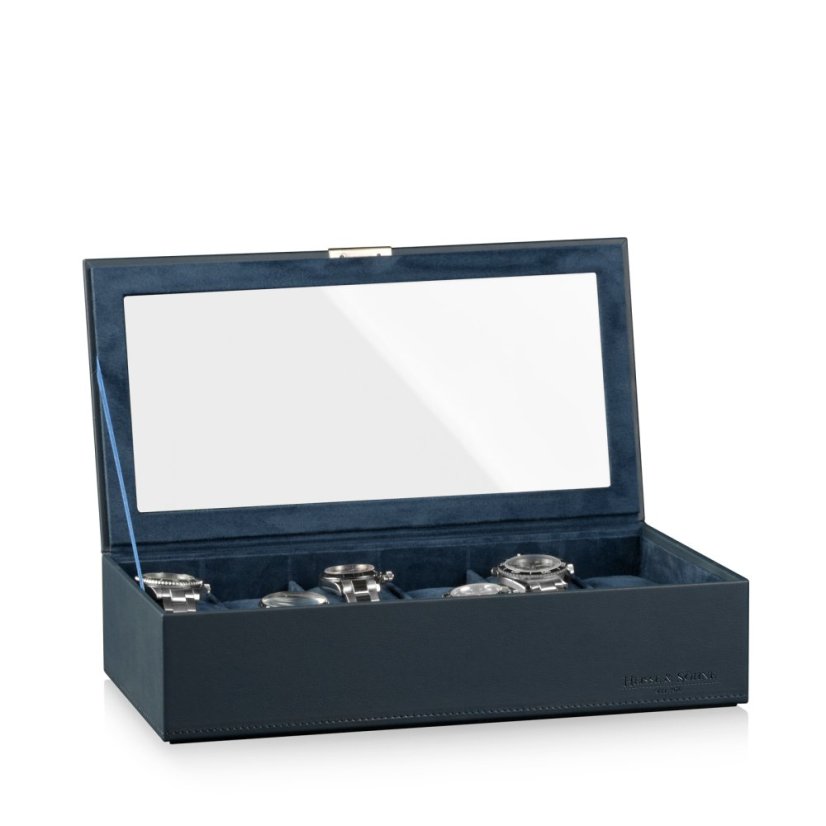 Kazeta na hodinky HEISSE & SÖHNE 70019-123.94 HS Mirage XL - horní modul pro 12 hodinek - Blau