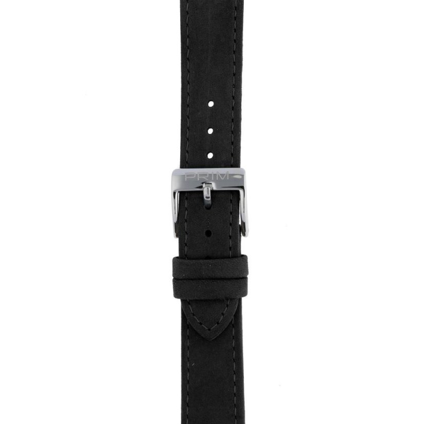 Kožený remienok PRIM RB.15818 (17 mm) - čierny - RB.15818.1716.9090.L