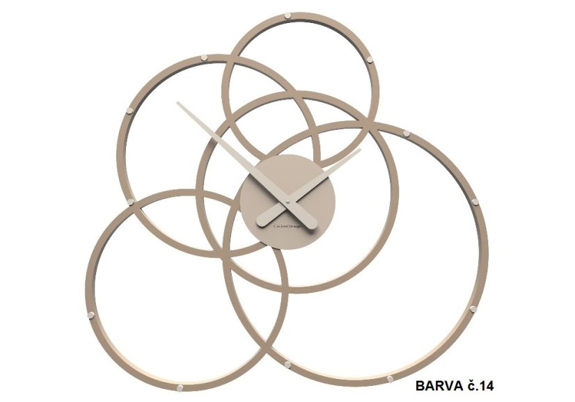 Dizajnové hodiny 10-215 CalleaDesign Black Hole 59cm (viac farebných variantov) Farba biela-1 - RAL9003