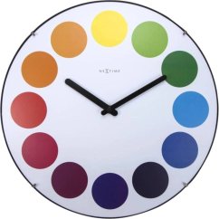 Dizajnové nástenné hodiny 3166 Nextime Dots Dome 35cm