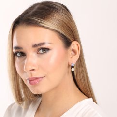 Strieborné náušnice so zirkónmi JVD SVLE0773SD2MP00