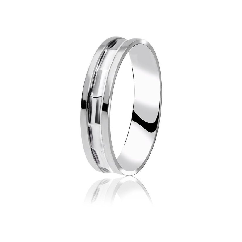 Nerezový snubní prsten Gemini (velikost 64) - stříbrné barvy - SRI.5887.. size64 Nerezový snubní prsten Gemini (velikost 64) - stříbrné barvy - SRI.5887.. size64