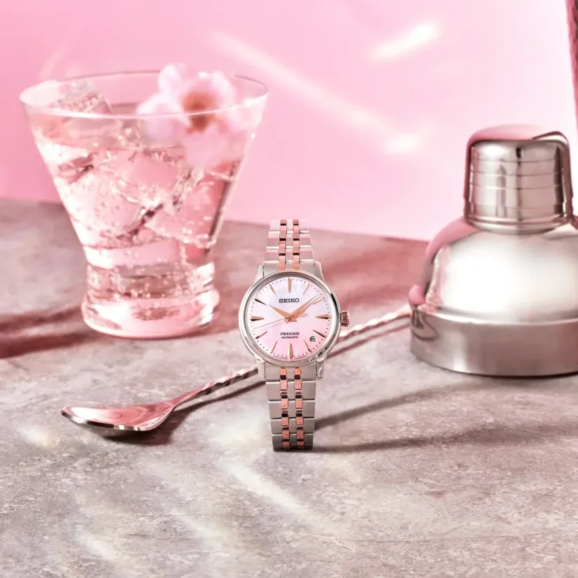 Seiko Presage Cocktail Time Sakura Aviation Limited Edition SRPM06J1