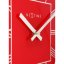 Dizajnové nástenné hodiny 5184ro Nextime Square 20cm
