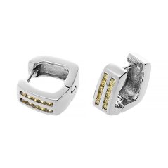 Nerezové náušnice 6530 - stříbrné barvy - SER.6530