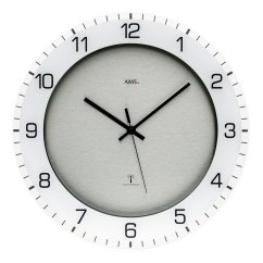 Designové nástěnné hodiny 5594 AMS řízené rádiovým signálem 38cm