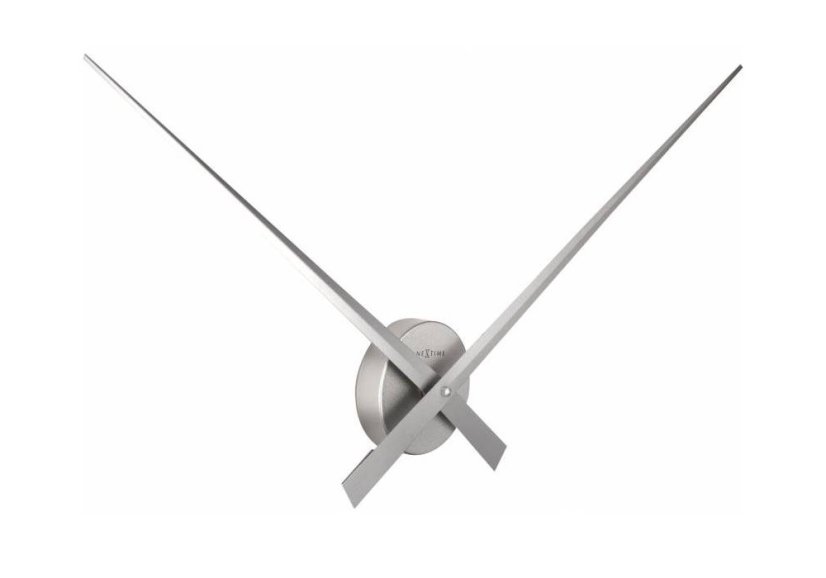Dizajnové nástenné hodiny 2269zi Nextime Hands Silver 85cm