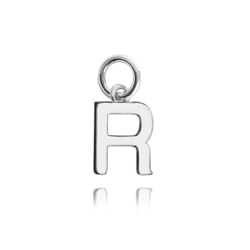 MINET Strieborný príves drobné písmeno "R"