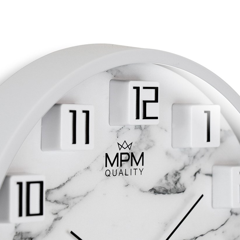 Nástěnné hodiny s tichým chodem MPM Damali - E01.4290.00