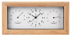 Nástenné-stolové hodiny s teplomerom a vlhkomerom 5925WH Karlsson 26cm