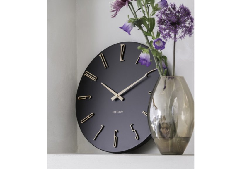 Dizajnové nástenné hodiny 6072BK Karlsson 40cm