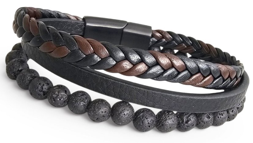 Pánský náramek Boccia Titanium 03090-0121