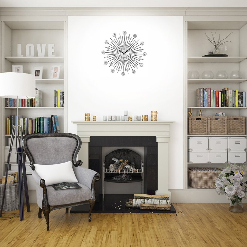 Designové paprskové nástěnné hodiny MPM Reflecto - E04.4282.70