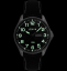 Ocelové pánské hodinky LAVVU BERGEN Black / Top Grain Leather se svítícími čísly LWM0145