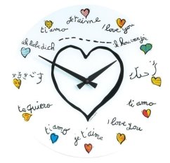 Dizajnové nástenné hodiny 8030 Nextime Loving You 43cm