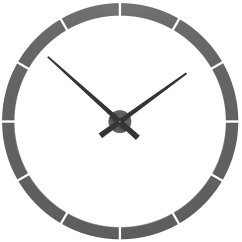 Designové hodiny 10-316 CalleaDesign 100cm (více barev) Barva grafitová (tmavě šedá)-3 - RAL9007