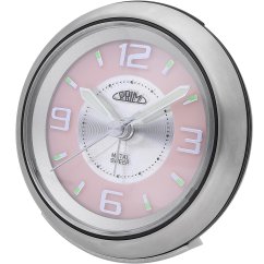 Ručičkový budík s tichým chodom PRIM Retro Alarm - Pink - C01P.3815.7023
