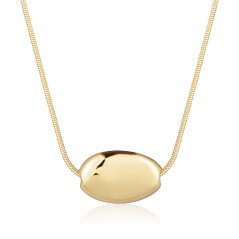 Oceľový pozlátený náhrdelník JVD SSSN0090X20GO50