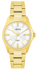 LAVVU Pánské hodinky se safírovým sklem HALLAND Gold