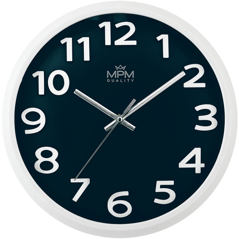Nástenné hodiny s tichým chodom MPM Ageless Simplicity - E01.4202.30