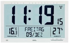 Digitální rádiem řízené hodiny AMS 5887