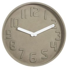 Dizajnové nástenné kameninové hodiny CL0127 Fisura 35cm