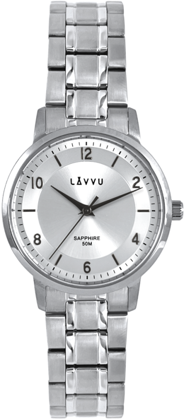 LAVVU Stříbrné dámské hodinky LINSELL se safírovým sklem