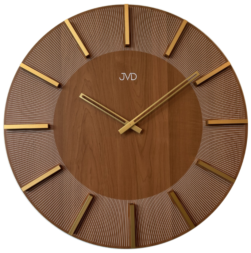 Veľké dizajnové drevené hodiny 50cm JVD HC502.2